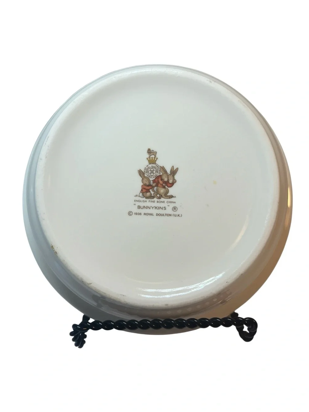 Royal Doulton (U.K.) English Fine Bone China Bunnykins “Bath Time” 1936 Bowl
